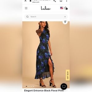 LuLus Floral Halter dress